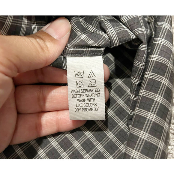 U.S. POLO Assn Black/Gray Button-Down Shirt Mens Size XXL - Picture 6 of 8